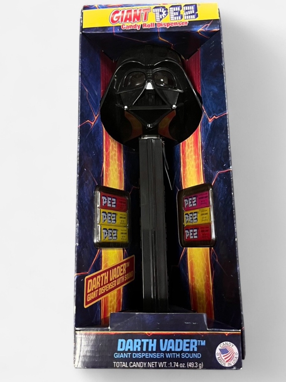 Darth Vader Giant PEZ Dispenser Sound Star Wars Candy Roll New In Box Collectors